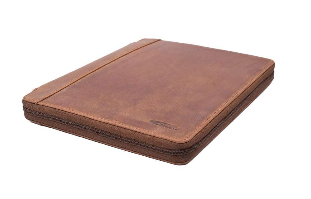 Menzo MB47 Schreibmappe A4 Büffelleder/deltabraun