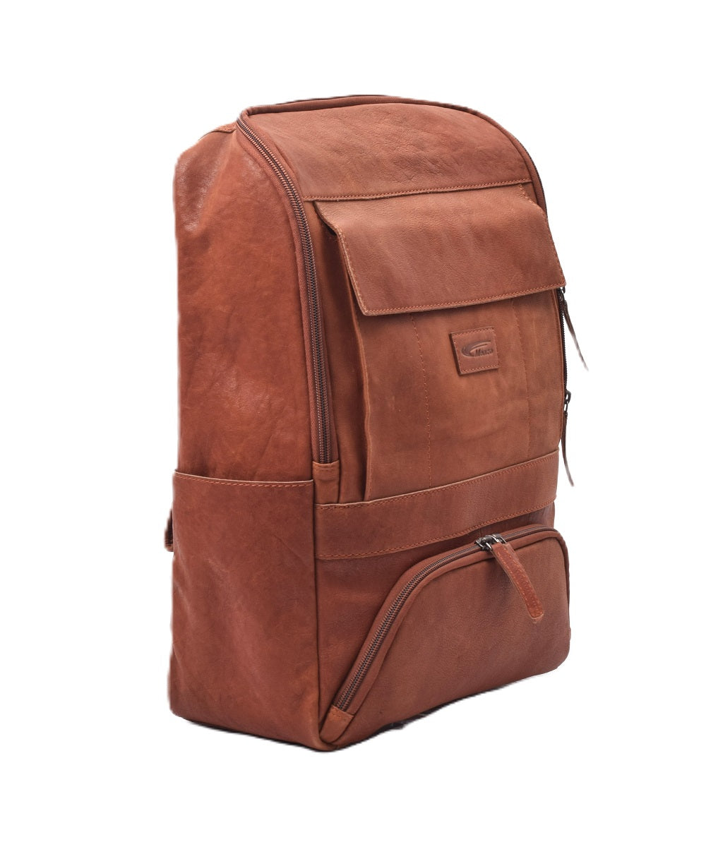 Menzo MB85 - Rucksack Rindsleder washed/cognac für 15" Laptop