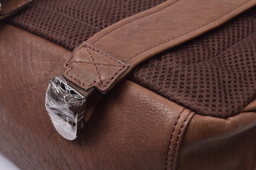 Menzo MB85 - Rucksack Rindsleder washed/braun für 15" Laptop