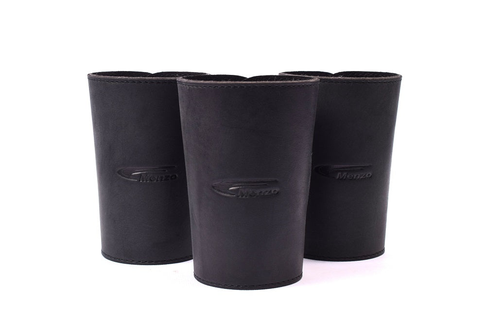 Menzo 979 Getränkehalter Büffelleder/schwarz