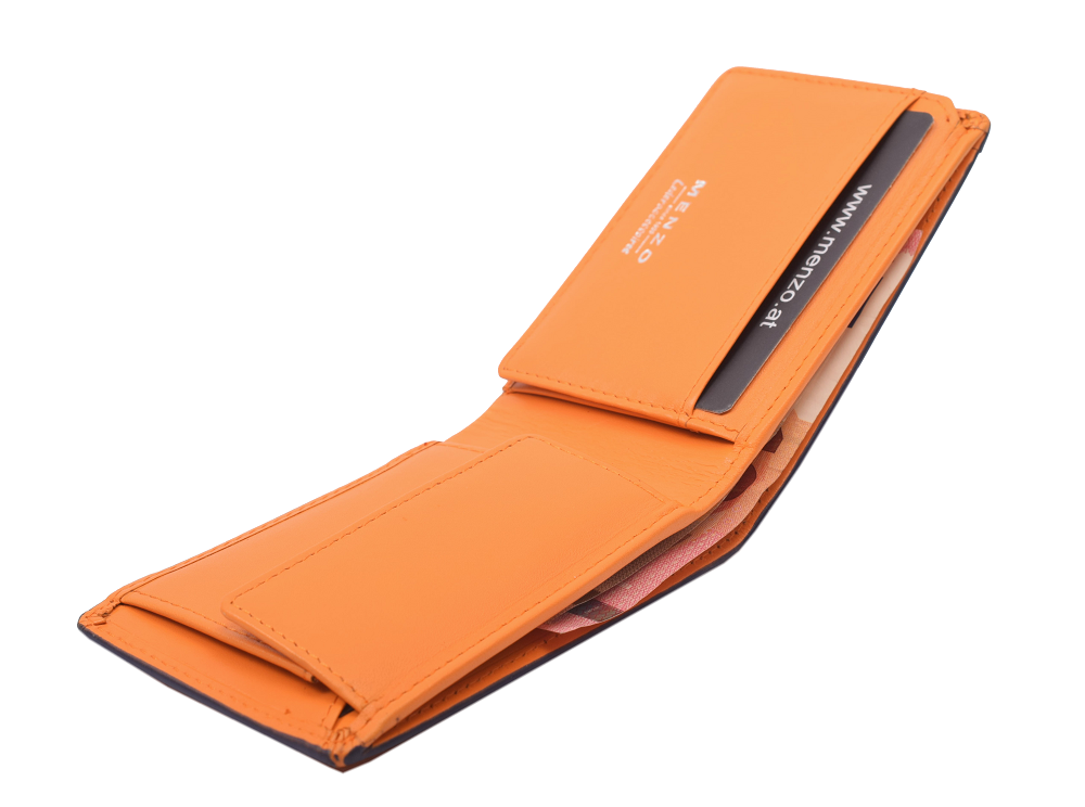 Menzo 7031 Kleinbörse saison3 sunorange / Nappaleder