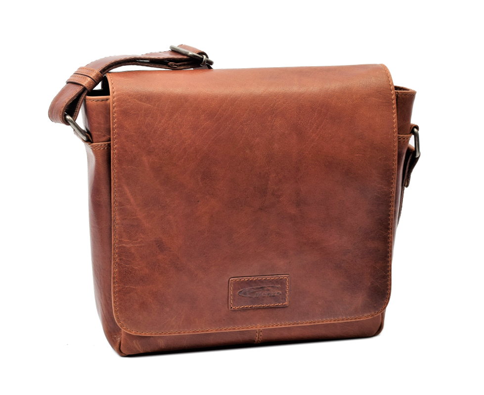 Menzo MB111 Umhängetasche Büffelleder/cognac