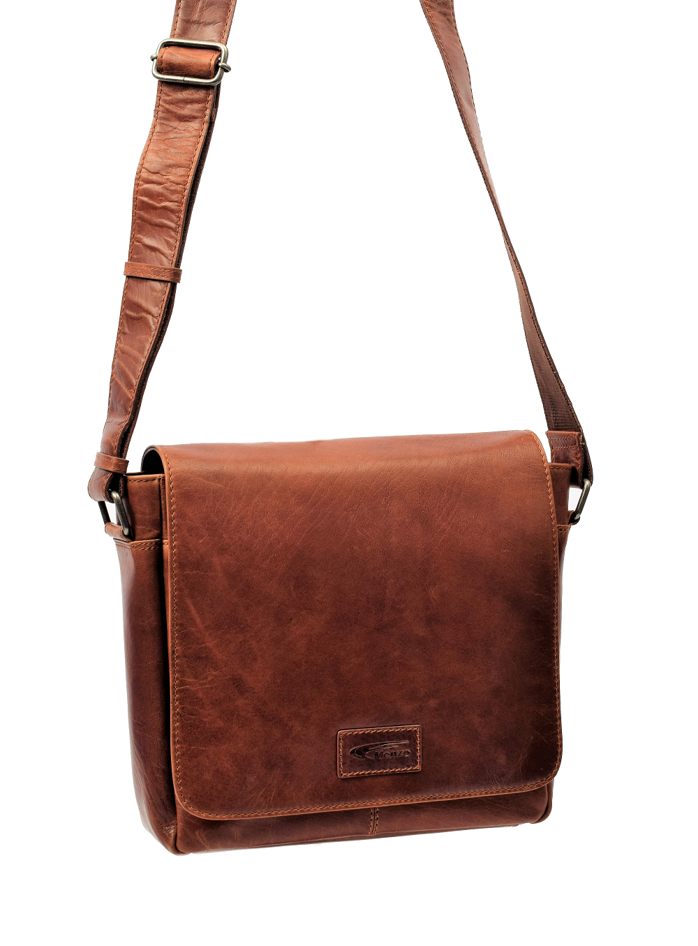 Menzo MB111 Umhängetasche Büffelleder/cognac