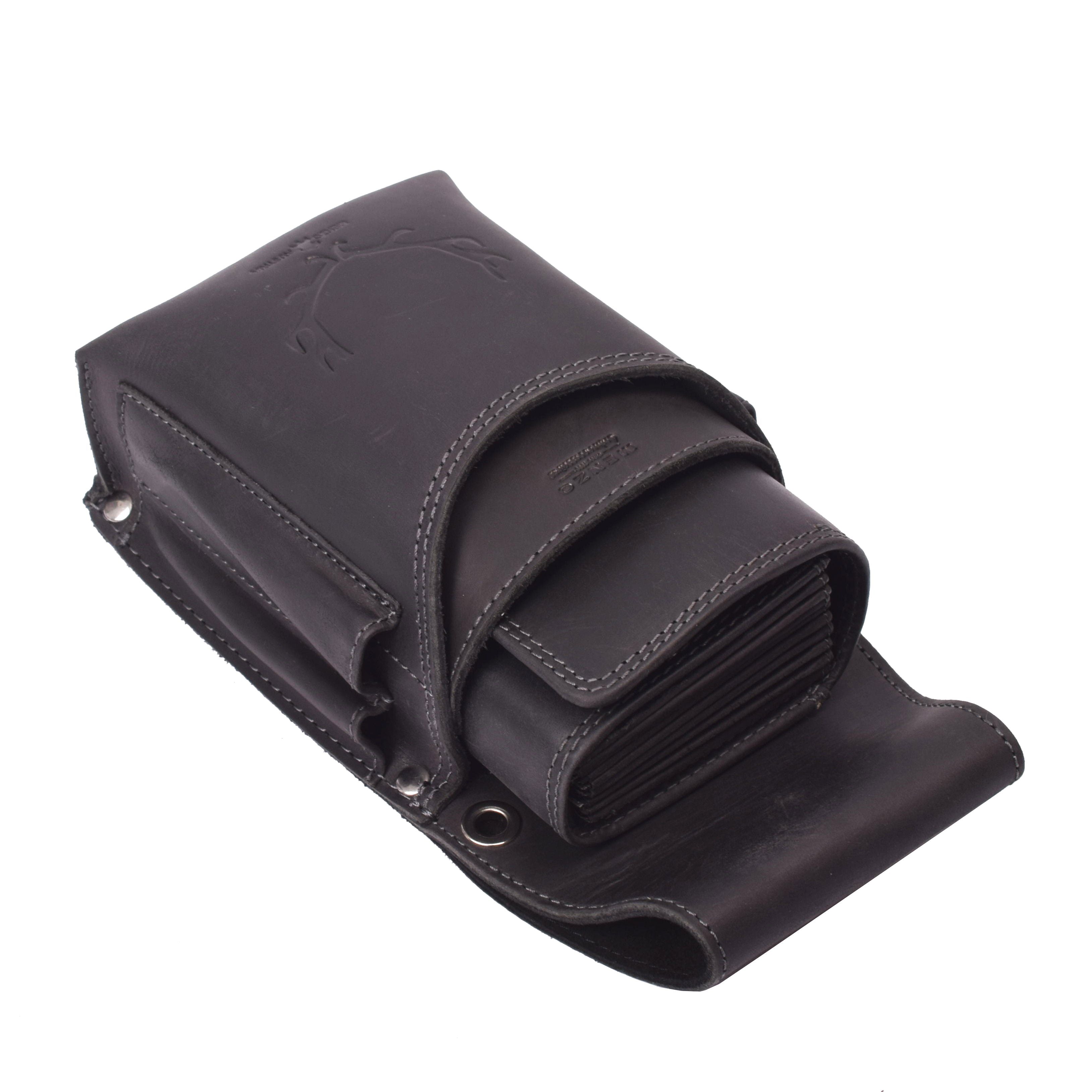 Menzo 937 Profikellnerset Büffelleder Doppelnaht/Hirsch schwarz