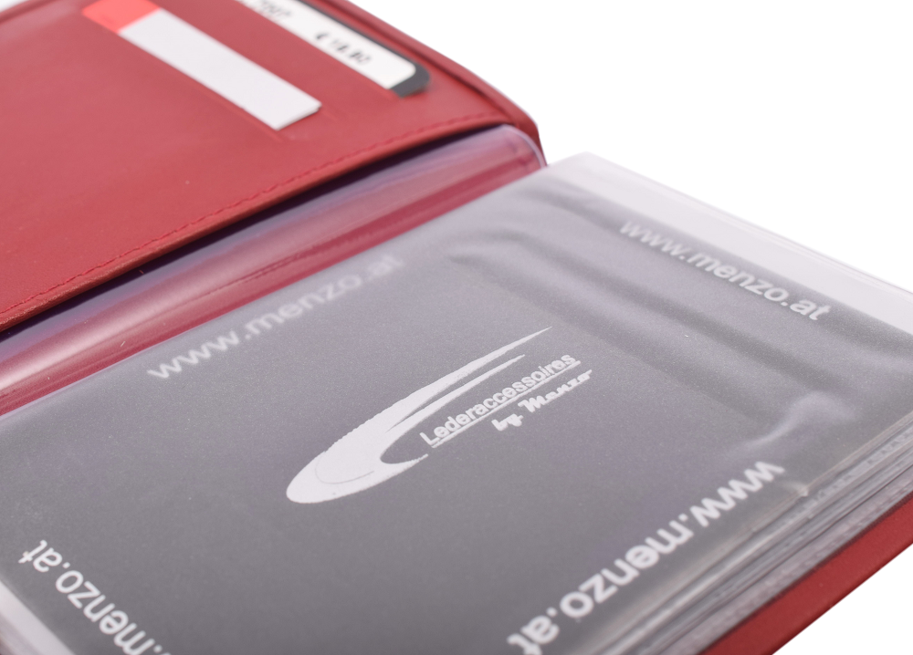 Menzo 7007 Führerscheinetui rot / Nappaleder