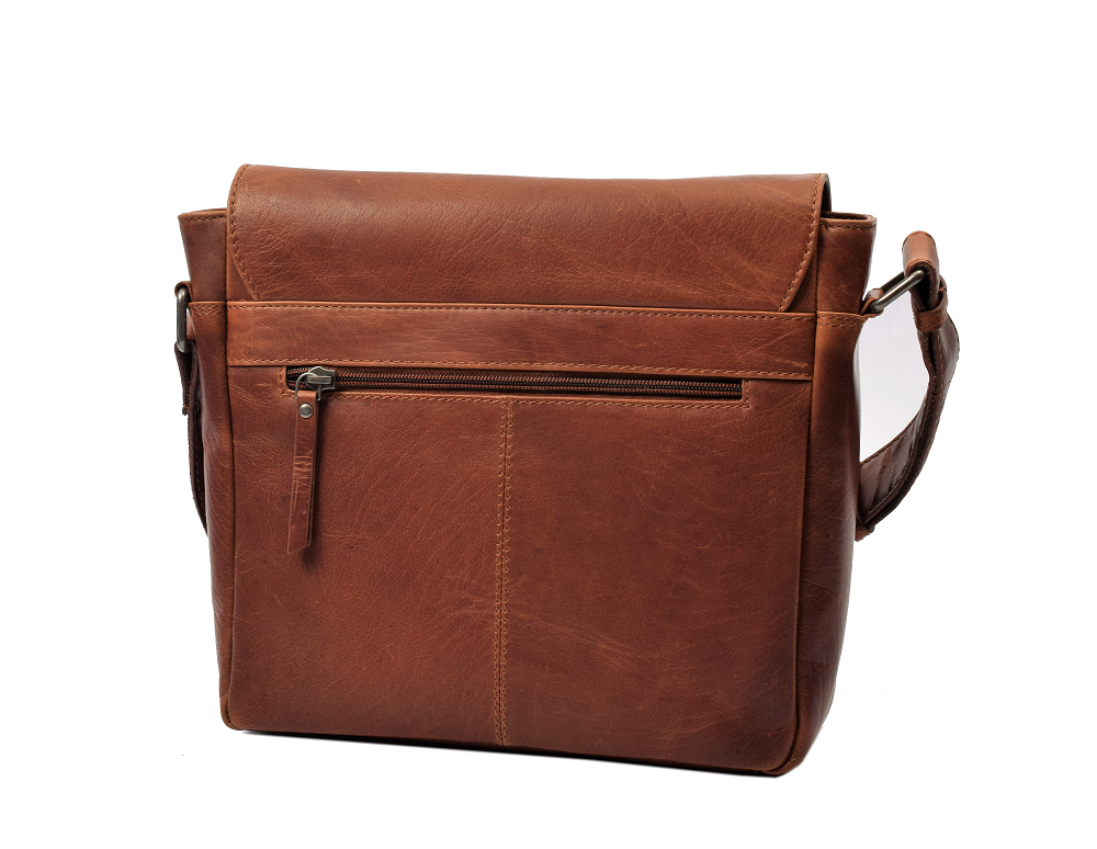 Menzo MB111 Umhängetasche Büffelleder/cognac