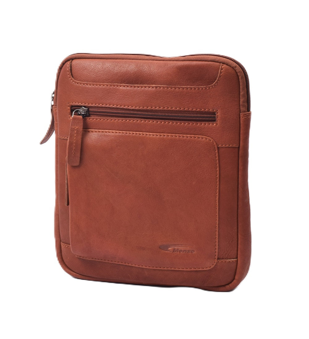 MENZO MB 84 Umhängetasche Rindsleder-cognac