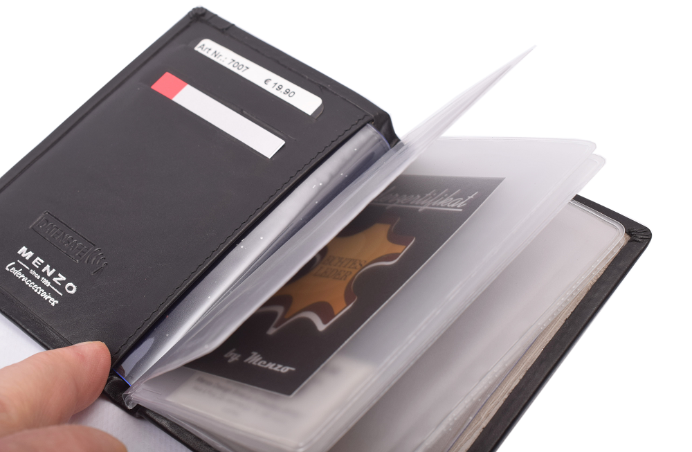 Menzo 7007 Führerscheinetui schwarz / Nappaleder