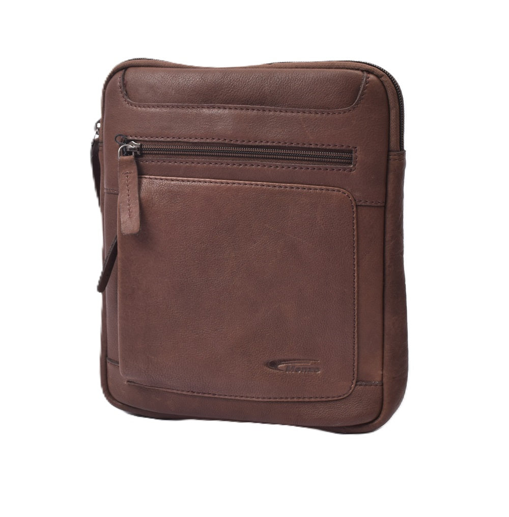 MENZO MB 84 Umhängetasche Rindsleder-braun