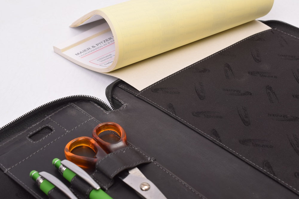 Menzo MB47 Schreibmappe A4 Büffelleder/schwarz