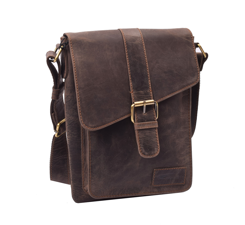 Menzo MB117 Umhängetasche Büffelleder/marone