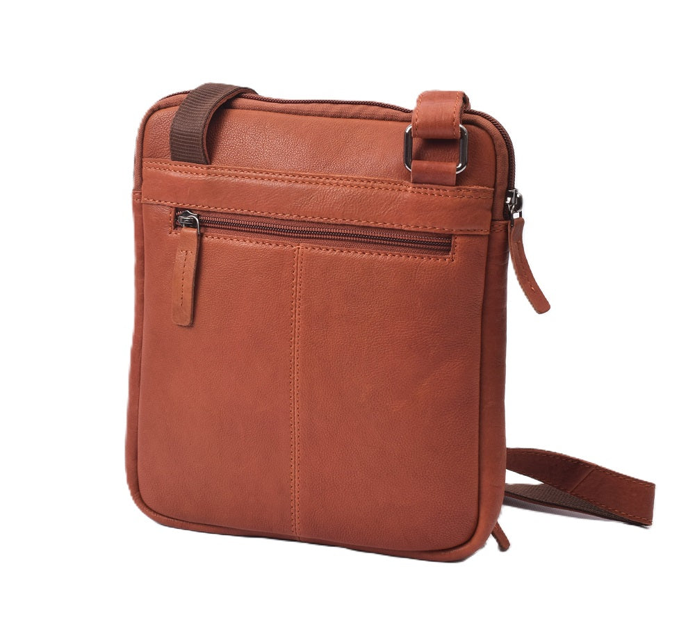 MENZO MB 84 Umhängetasche Rindsleder-cognac