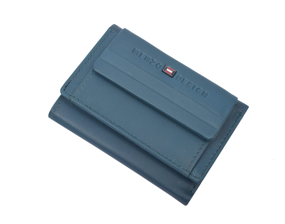 Menzo 7009 Kleinbörse saison1 petrol / Nappaleder