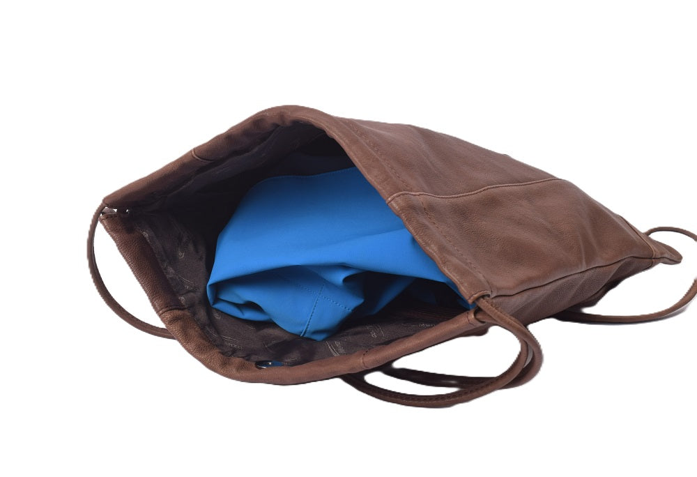 Menzo MB83 - Rucksack Rindsleder washed/braun