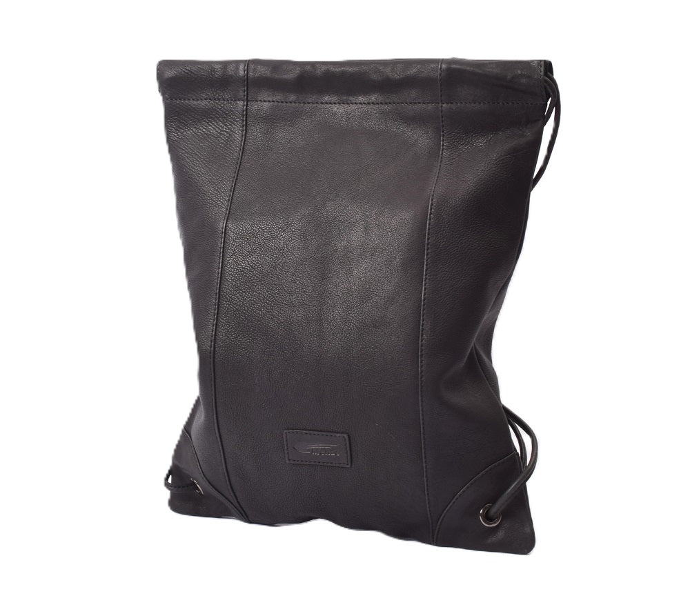Menzo MB83 - Rucksack Rindsleder washed/schwarz