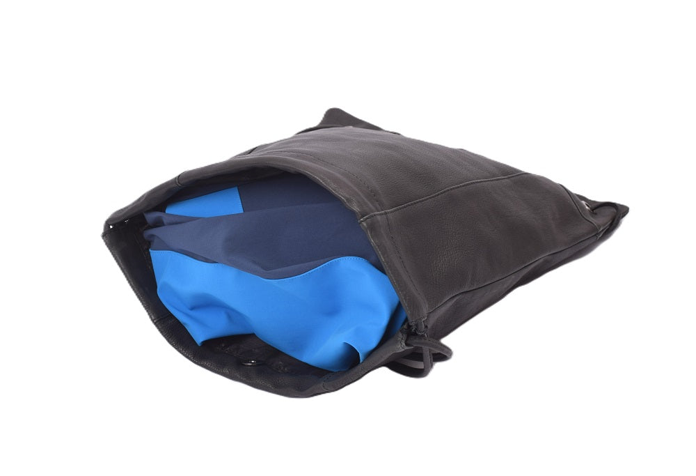 Menzo MB83 - Rucksack Rindsleder washed/schwarz