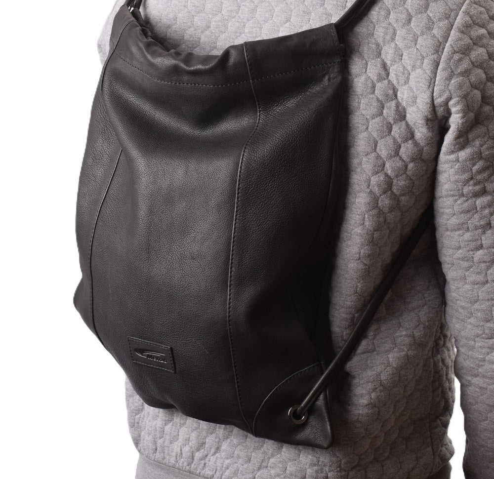 Menzo MB83 - Rucksack Rindsleder washed/schwarz