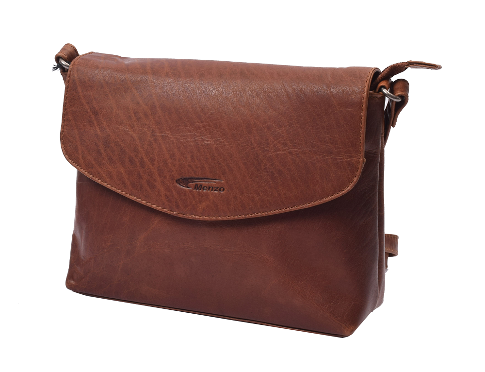Menzo MB112 Umhängetasche Büffelleder/cognac