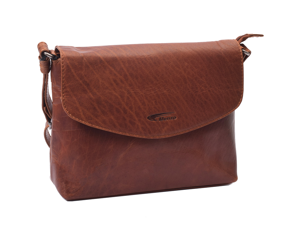 Menzo MB112 Umhängetasche Büffelleder/cognac