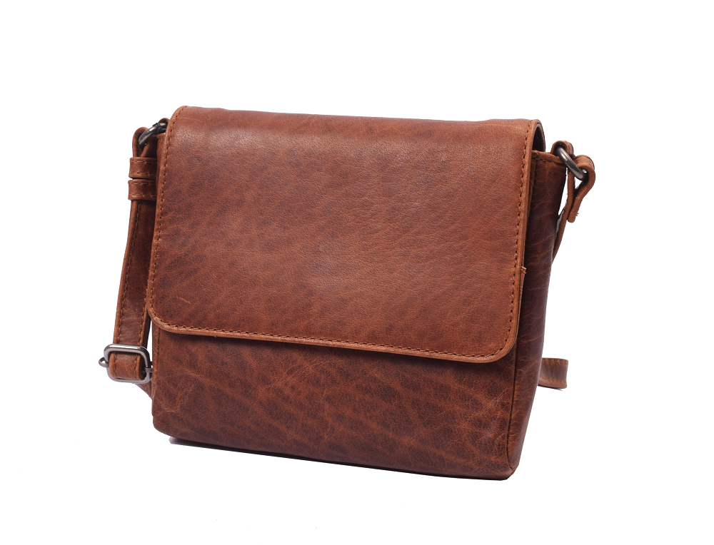 Menzo MB113 Umhängetasche Büffelleder/cognac