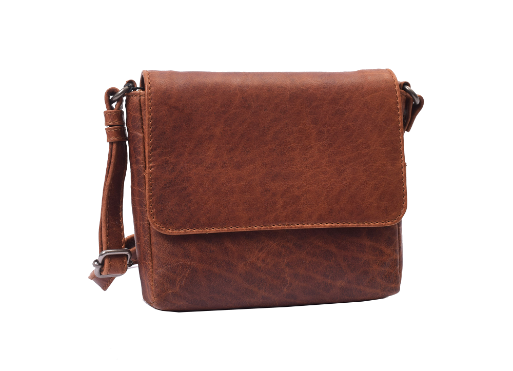 Menzo MB113 Umhängetasche Büffelleder/cognac