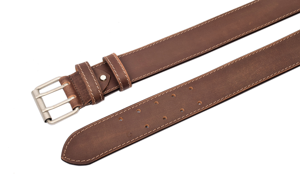 Menzo 837 Kellnerbörsenset - 3-teilig - marone-edelweiss (Kellnerbörsenset + Getränkehalter + Gürtel)