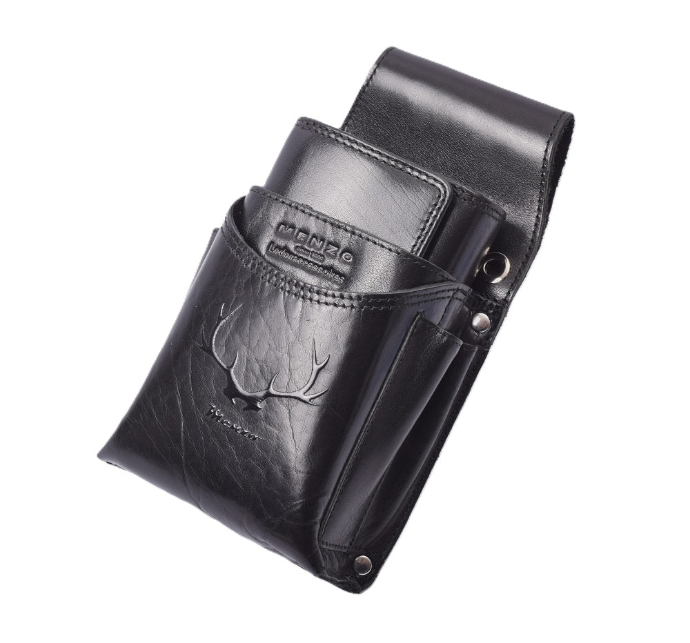 Neu: Hochwertiges Menzo 937geweih Profikellnerset Büffelleder/schwarz