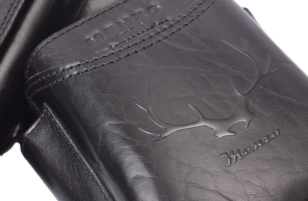 Neu: Hochwertiges Menzo 937geweih Profikellnerset Büffelleder/schwarz