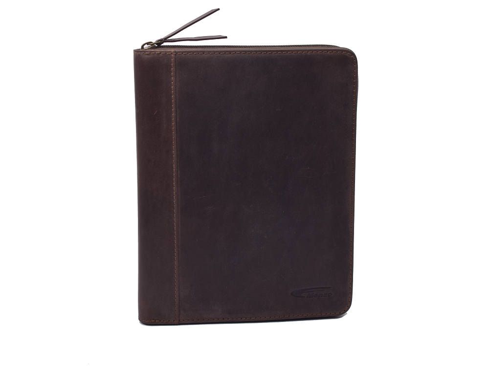 Menzo MB46 Dokumenten & Tabletmappe A5 Büffelleder/marone