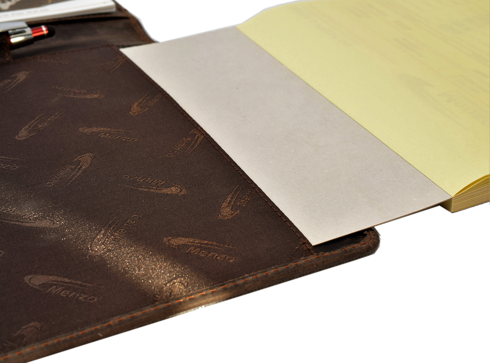 MB58 Dokumentenmappe A4 Büffelleder/marone