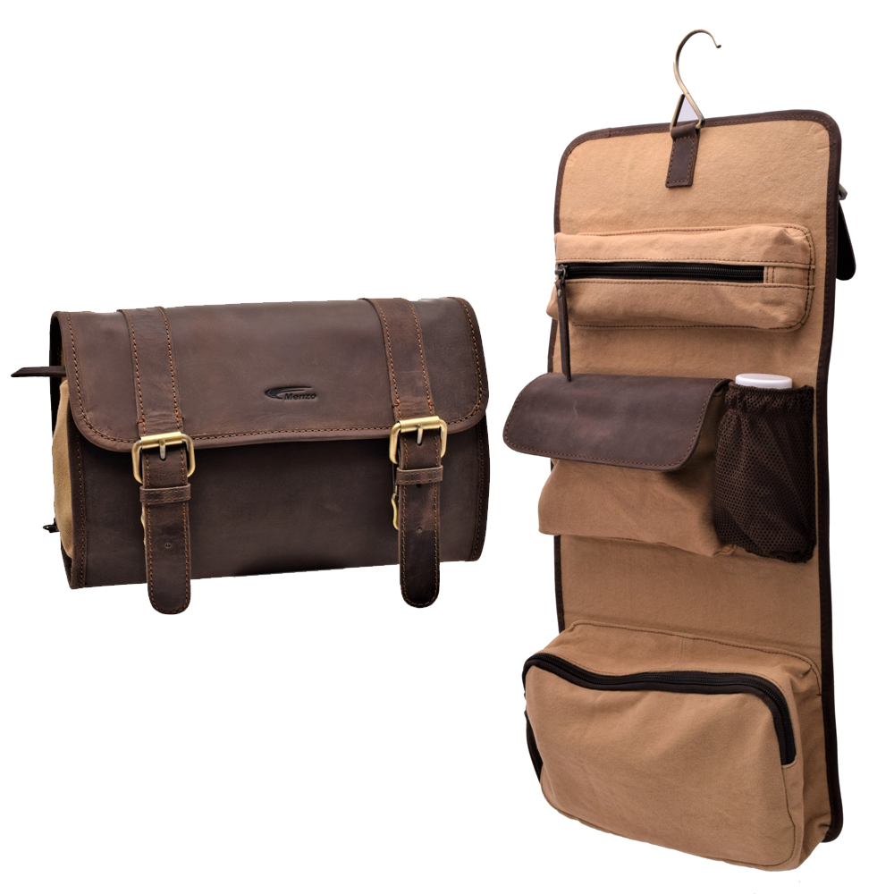 Menzo MB52 Kulturtasche Büffelleder/marone