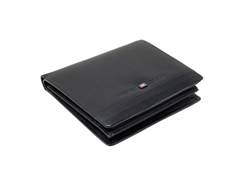 Menzo 7018 Herrenbörse schwarz / Nappaleder