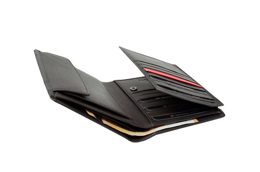 Menzo 7018 Herrenbörse braun / Nappaleder