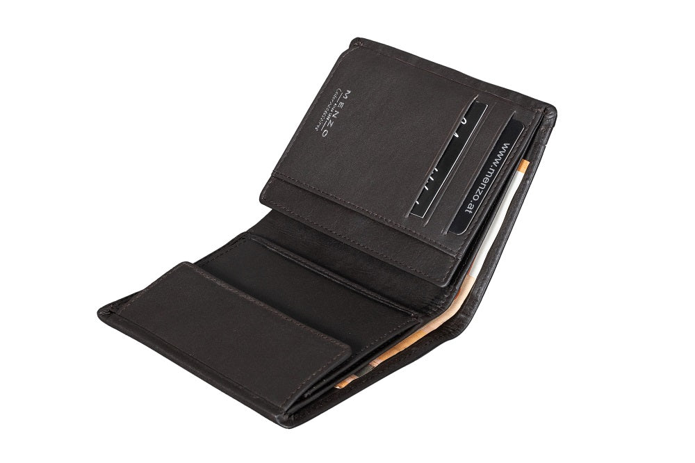 Menzo 7001 Herrenbörse schwarz / Nappaleder