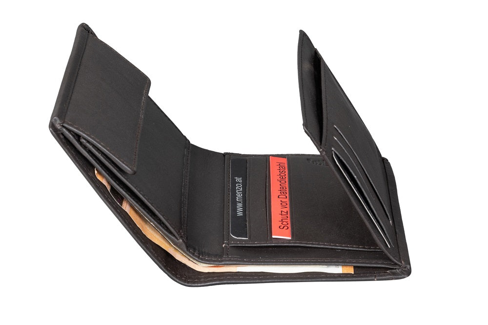 Menzo 7001 Herrenbörse schwarz / Nappaleder