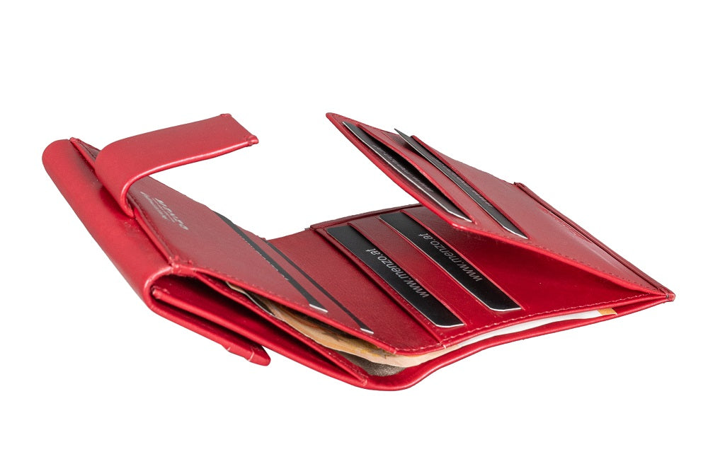 Menzo 7002 Kleinbörse rot / Nappaleder