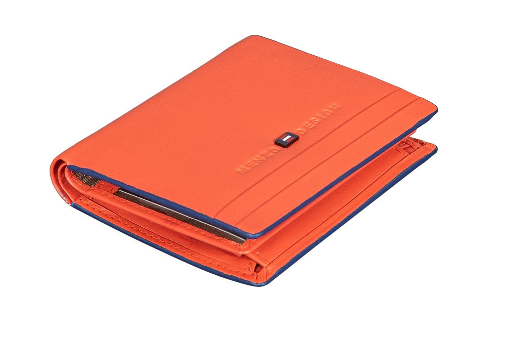 Menzo 7008 Kleinbörse saison3 orange / Nappaleder