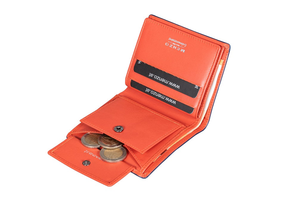 Menzo 7008 Kleinbörse saison3 orange / Nappaleder