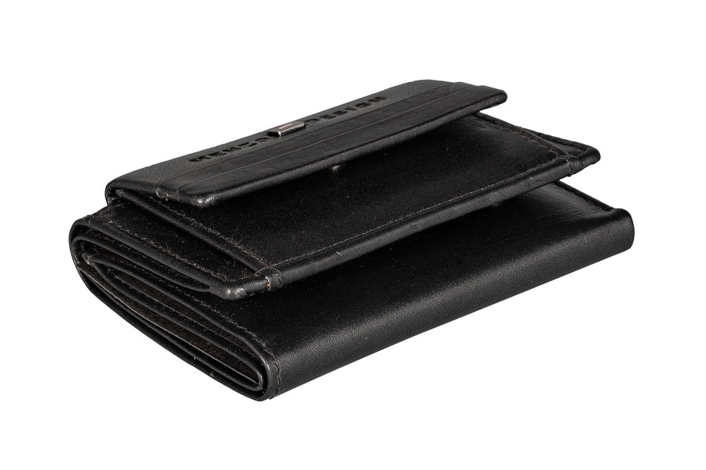 Menzo 7009 Kleinbörse schwarz / Nappaleder