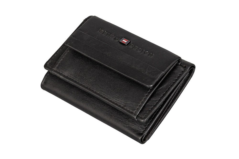 Menzo 7009 Kleinbörse schwarz / Nappaleder