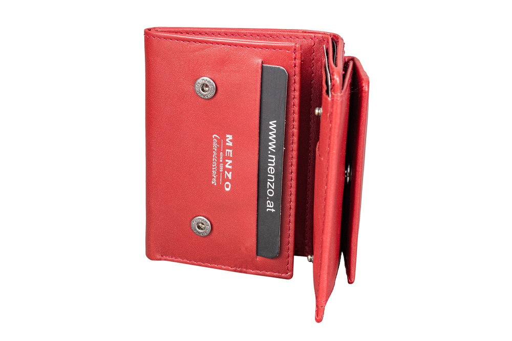 Menzo 7009 Kleinbörse rot / Nappaleder