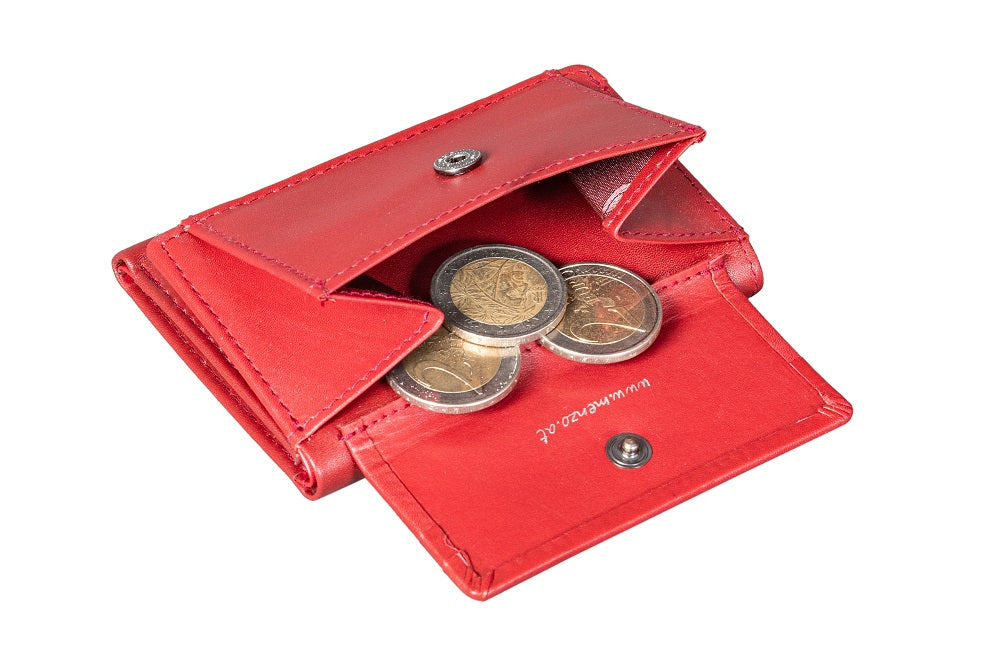 Menzo 7009 Kleinbörse rot / Nappaleder