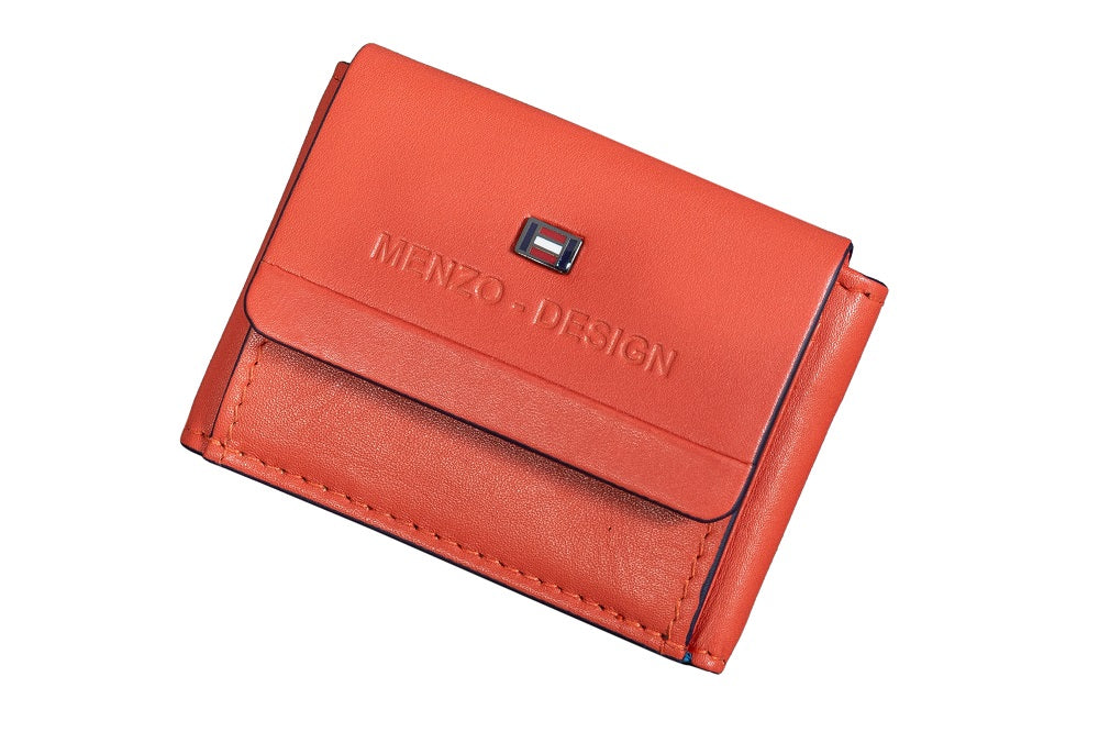 Menzo 7010 Minibörse saison3orange / Nappaleder