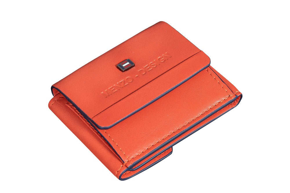 Menzo 7010 Minibörse saison3orange / Nappaleder