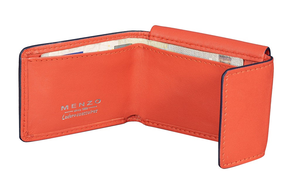 Menzo 7010 Minibörse saison3orange / Nappaleder