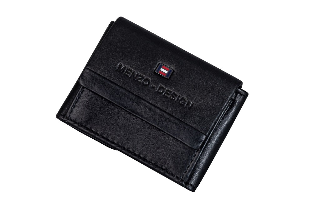 Menzo 7010 Minibörse schwarz / Nappaleder