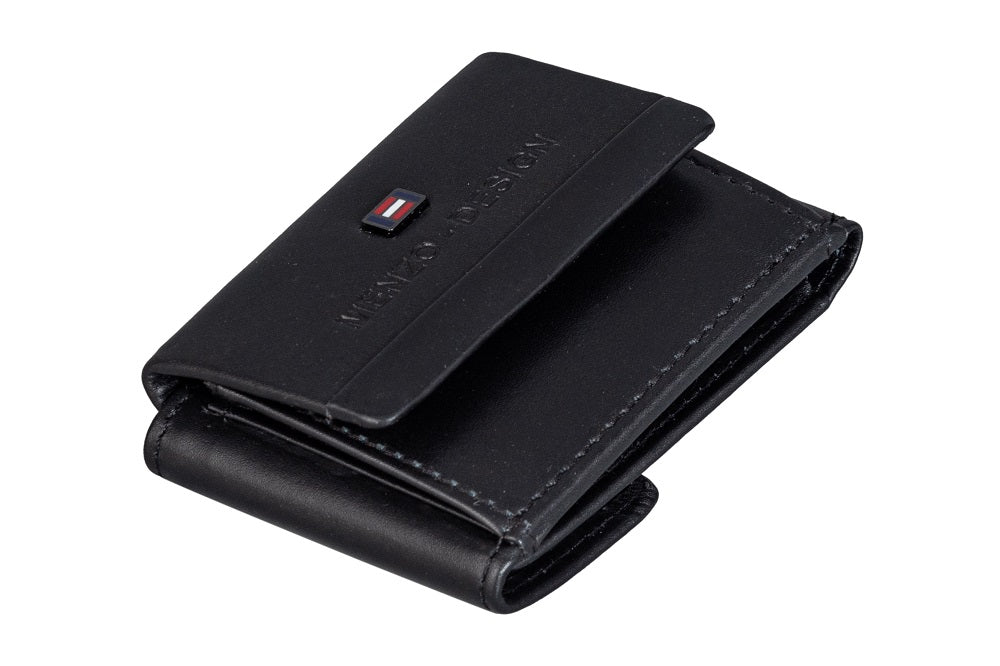 Menzo 7010 Minibörse schwarz / Nappaleder