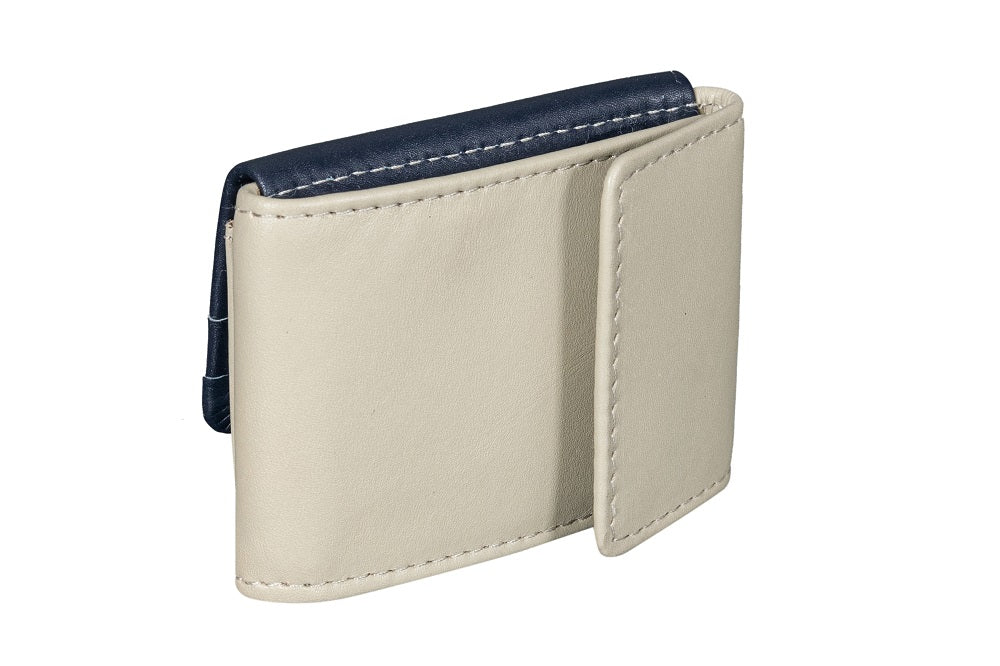 Menzo 7010 Minibörse saison2 navy-cream / Nappaleder