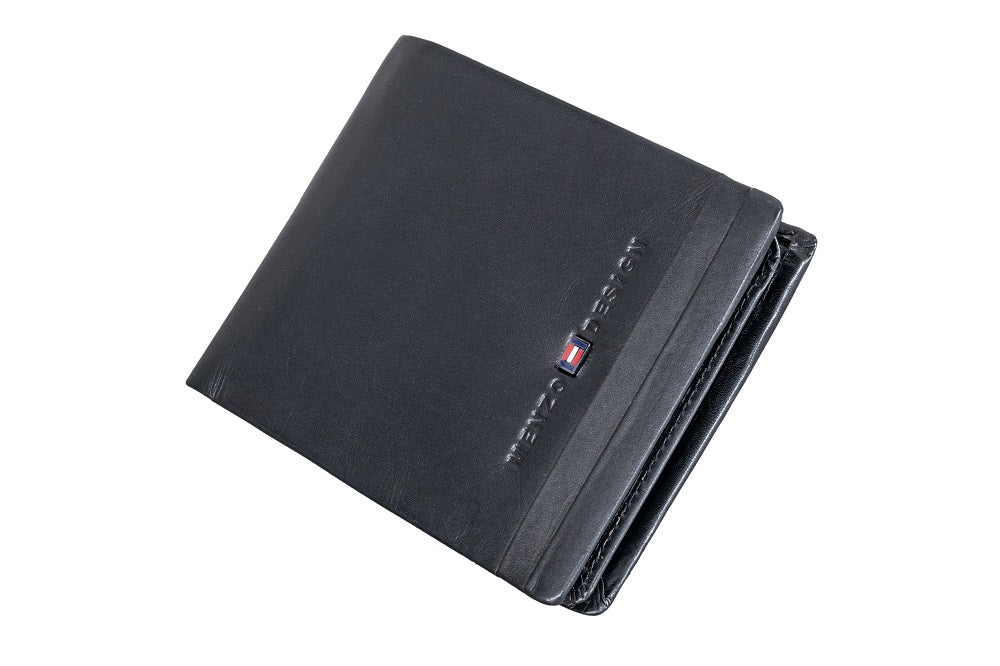 Menzo 9011 Herrenbörse schwarz / Nappaleder