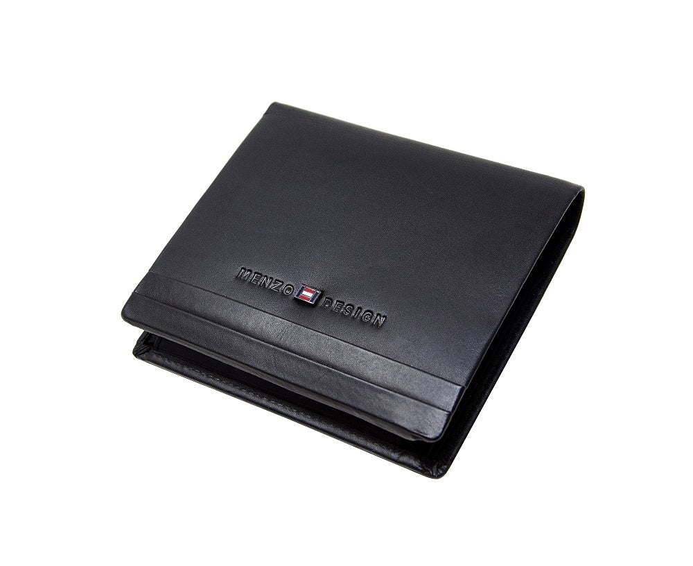 Menzo 9012 Herrenbörse schwarz / Nappaleder